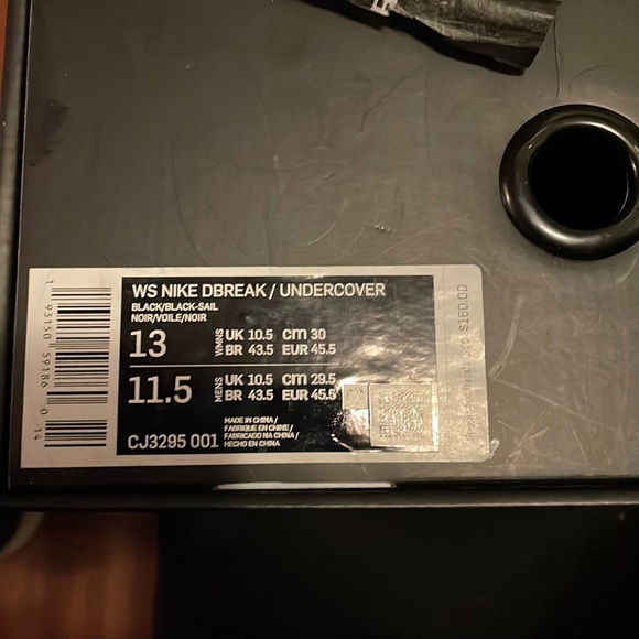 WS NIKE DBREAK/UNDERCOVER size 11.5men/ 13 women worn twice - Picture 2 of 8